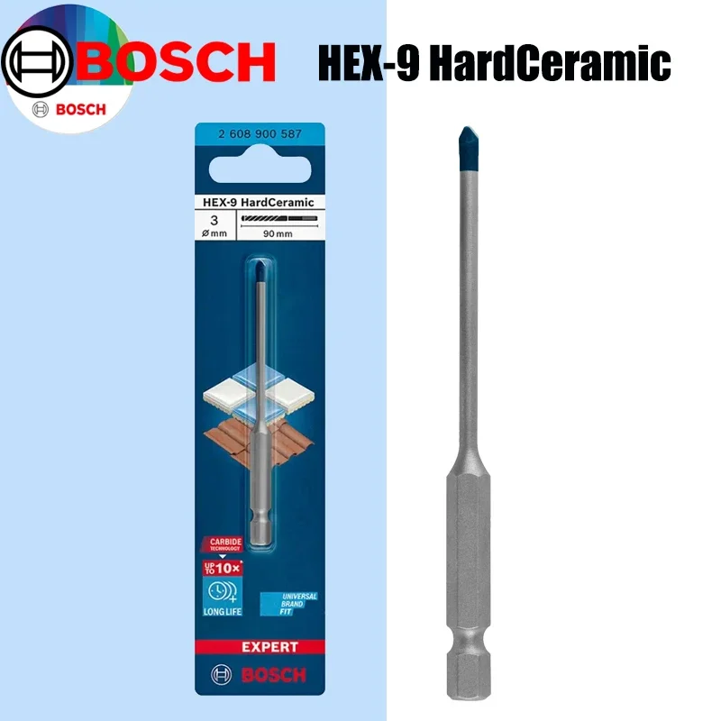 Ceramic Tile Floor - BOSCH Hex-9 Hard Ceramic Drill Bits