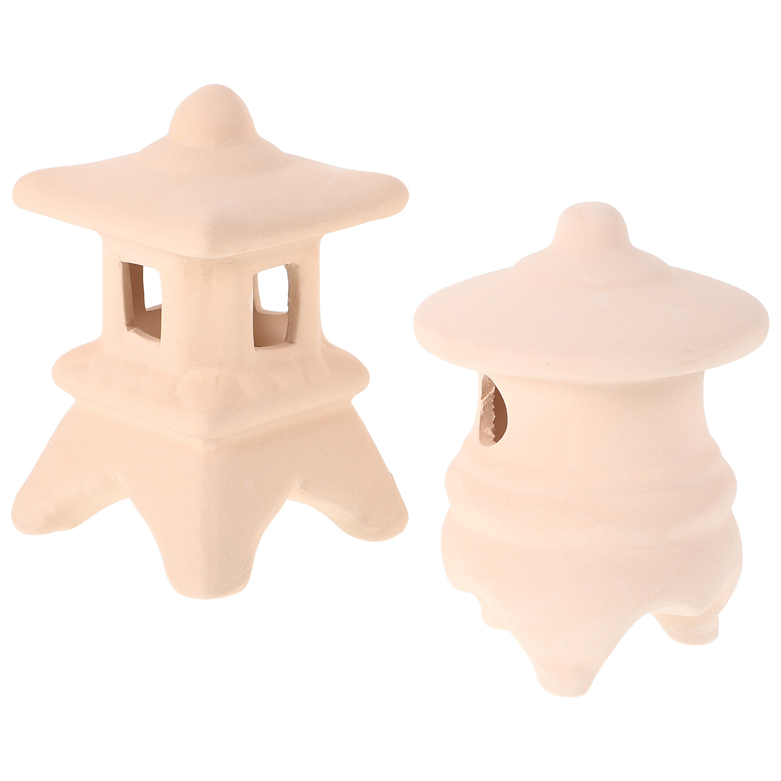 Hide Cave Ceramic - 2Pcs Ceramic Fish Tank Decor Fish