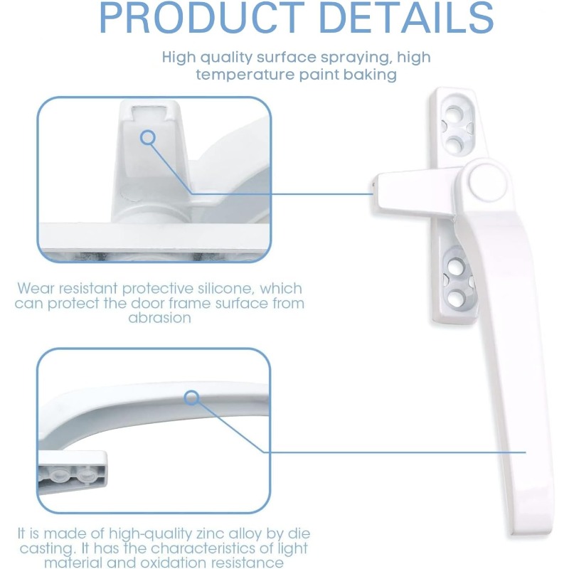 Glass Window Lock Handle 2Pcs  - đánh giá và giá Glass Door Hinge