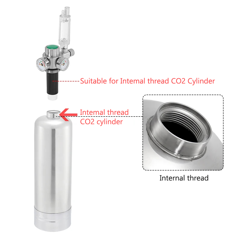 Internal Thread CO2 Steel Cyli - đánh giá và giá Aquael Filter Fzn